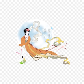 u5ae6u5a25u5954u6708 Change Mid-Autumn Festival Moon rabbit - Moon 