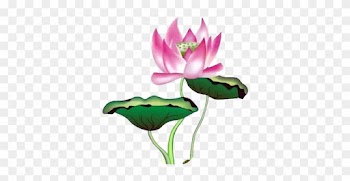 U756bu8377u82b1 Nelumbo Nucifera Hand Fan Ink Wash - Leaf