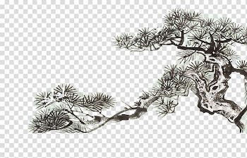 U8fceu5ba2u677e Ink wash painting Shan shui, Welcome Song Ink transparent background PNG clipart
