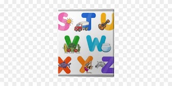 Uddannelse Cartoon Alphabet Letters For Kids Fotolærred - Vector Niños Letras