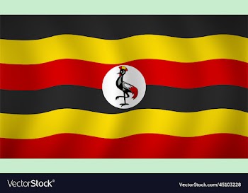 uganda flag background