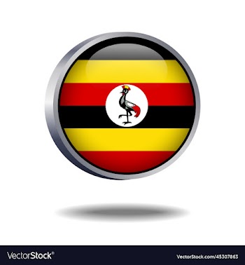 uganda flag button