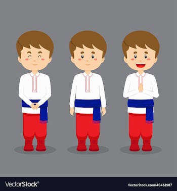 ukraine character with various expression