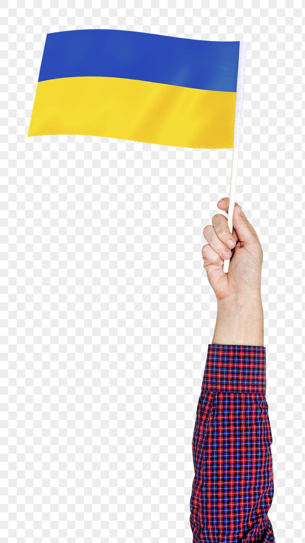 Ukraine's flag png in hand | Free PNG - rawpixel