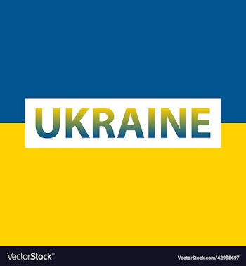 ukraine text in blue yellow color