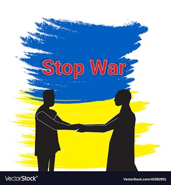 ukraine text with watercolor flag theme design vec