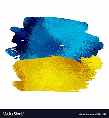 ukrainian flag isolated on white background