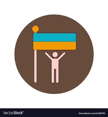 Ukrainian independence day vector image