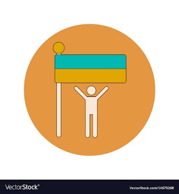 Ukrainian independence day vector image