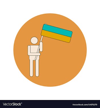 Ukrainian independence day vector image