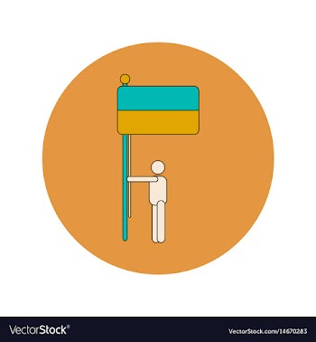 Ukrainian independence day vector image