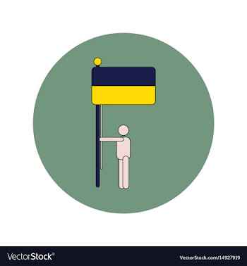 Ukrainian independence day vector image