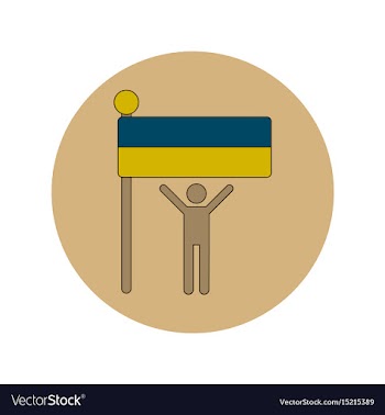 Ukrainian independence day vector image