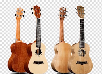 Ukulele Acoustic guitar Tiple Cuatro Cavaquinho, Guitar white transparent background PNG clipart