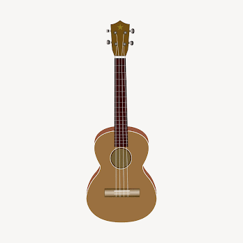 Ukulele collage element illustration vector. | Free Vector - rawpixel