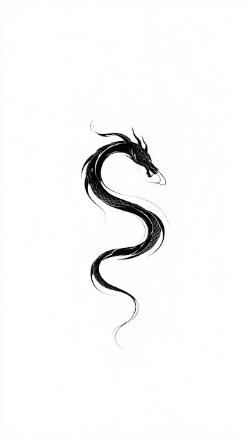 Ultra-Modern Japanese Dragon Tattoo Concept