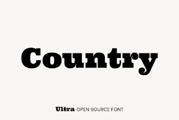 Ultra open source font by Astigmatic | Free Font Add-on - rawpixel