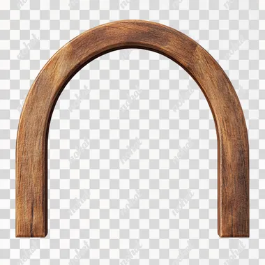 Ultra Realistic Wooden Arch Shape Board Display