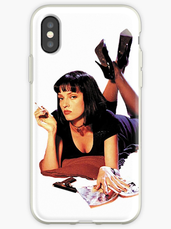 Uma Thurman Pulp Fiction Trasparent Png " iPhone Case & Cover by ...