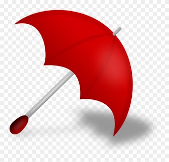 Umbrella Clip Art Outline Free Clipart Images - Red Umbrella Png