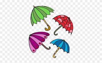 Umbrella Clipart Seven - Seven Umbrellas Clipart
