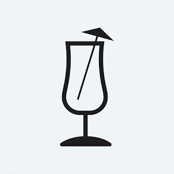 Umbrella drink cocktail glass illustration | Free stock vector - 445064