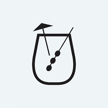 Umbrella drink cocktail glass illustration | Free stock vector - 445078