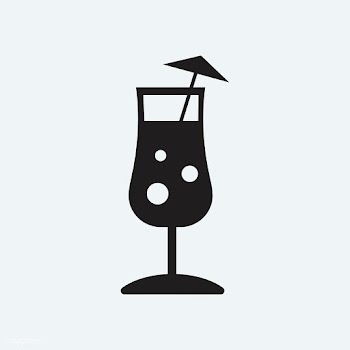 Umbrella drink cocktail glass illustration | Free stock vector - 445083