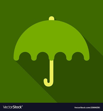 Umbrella icon flat design vector image