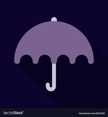 Umbrella icon flat design vector image