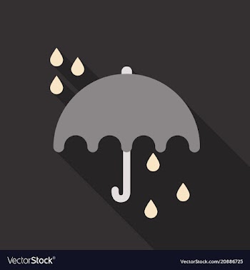 Umbrella rain icon on the background vector image