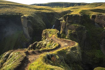 Unbelievable summer view of Fjadrargljufur canyon and river. Spectacular morning scene of the volcanic landscape in South east Iceland, Europe.