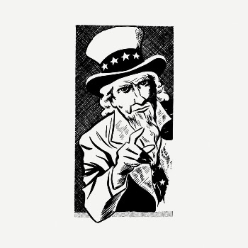 Uncle Sam drawing, vintage illustration | Free PSD - rawpixel
