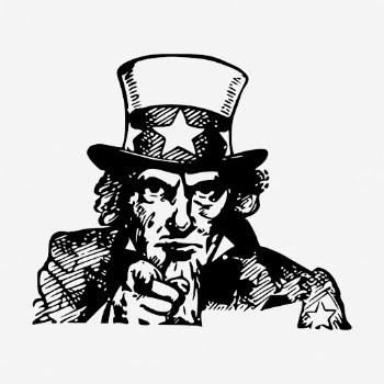 Uncle Sam pointing clipart, famous | Free Vector - rawpixel