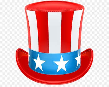 Uncle Sam United States Top hat - USA Patriotic Hat PNG Clip Art Image 