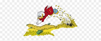 Uncle Scrooge Mcduck Wallpaper Containing Anime Titled - Scrooge Mcduck Diving Into Money
