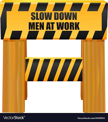 Under construction sign vector image
