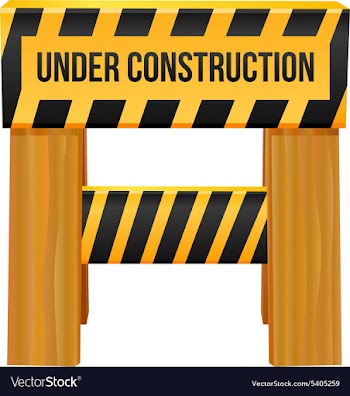 Under construction sign vector image