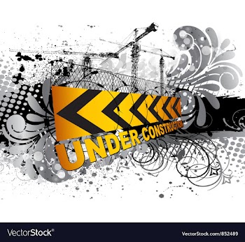  					Under construction sign vector image														