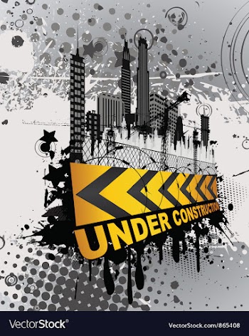 Under construction sign vector image