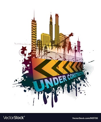 Under construction sign vector image