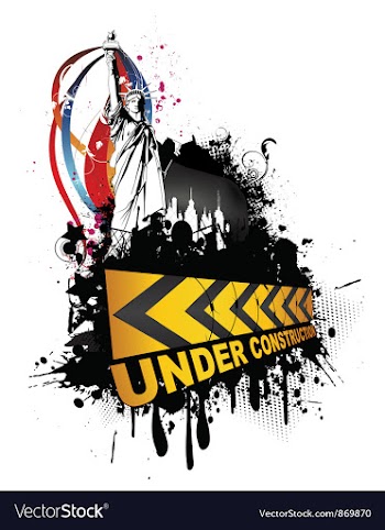 Under construction sign vector image
