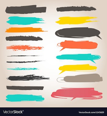  					Underlining color samples vector image														