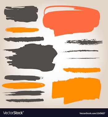  					Underlining ink samples vector image														