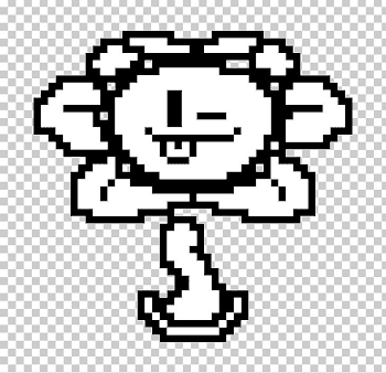 Undertale Flowey PNG, Clipart, Area, Art, Bead, Black, Black And ...