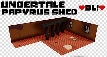 Undertale Papyrus Shed ~DL!~, black wooden frame transparent background PNG clipart