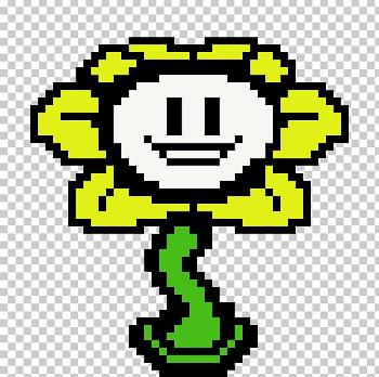 Undertale Pixel Art Flowey PNG, Clipart, Area, Art, Bead, Bones ...