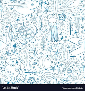  					Underwater Pattern vector image														