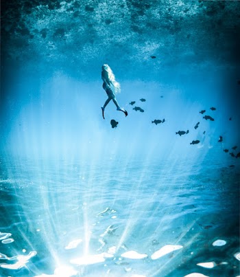 Underwater Photography of Woman