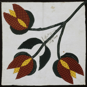 Unfinished quilt top (pattern of tulips) | Free Photo - rawpixel